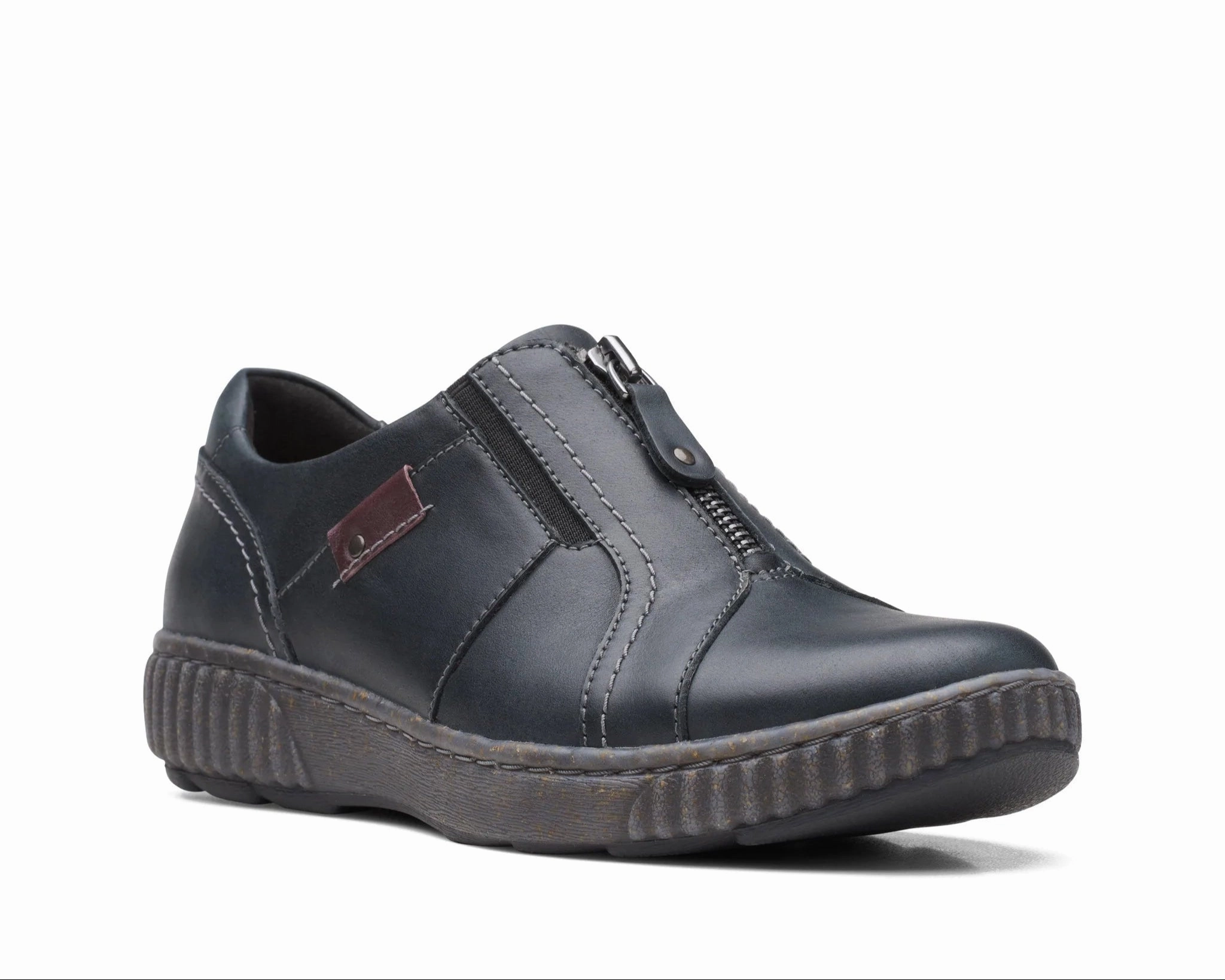 Non Marking Sole Moisture Management Coating CLARKS ENGLA MAGNOLIA ZIP WOMEN'S