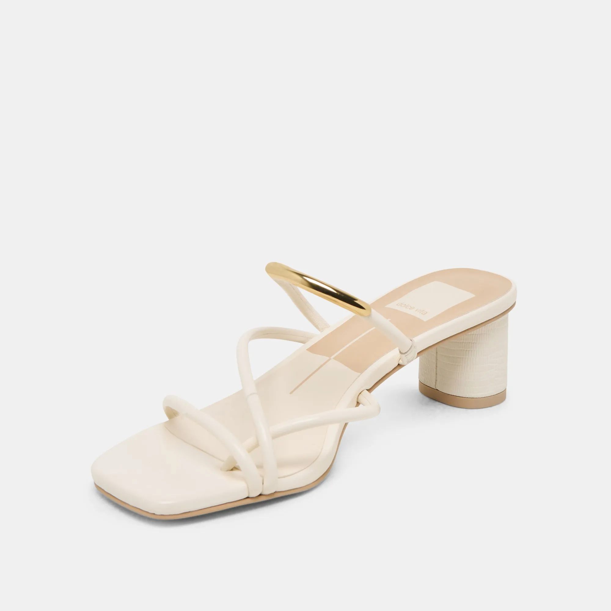 Standout Look NAIRA HEELS OFF WHITE LEATHER