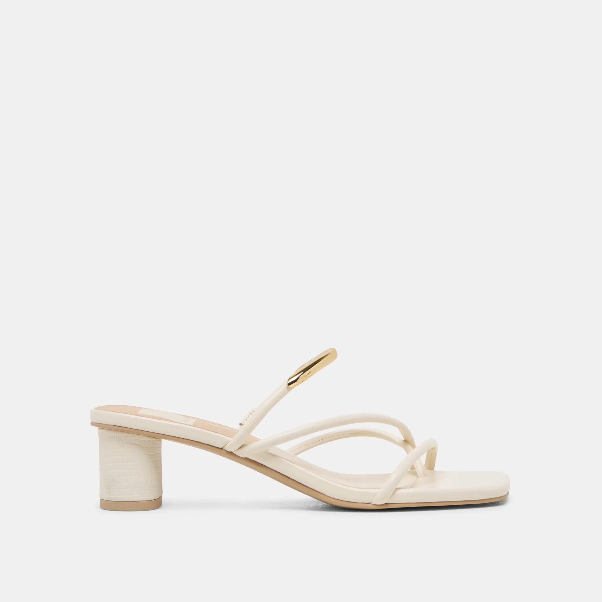 Dressy Heels NAIRA HEELS OFF WHITE LEATHER