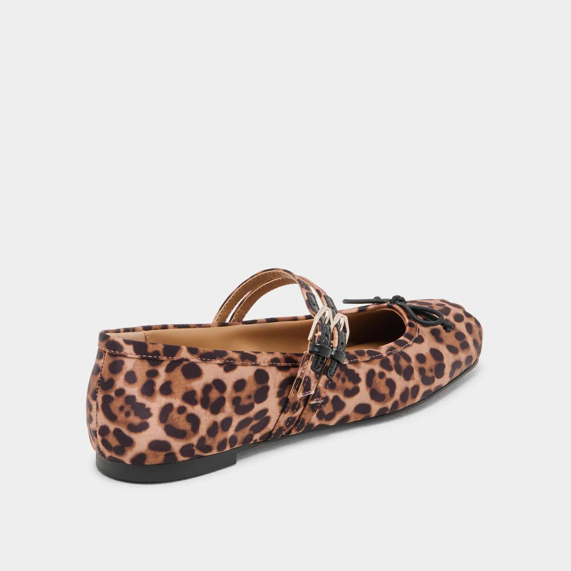 Space Save Energy Lift GIBSEN BALLET FLATS DK LEOPARD SATIN