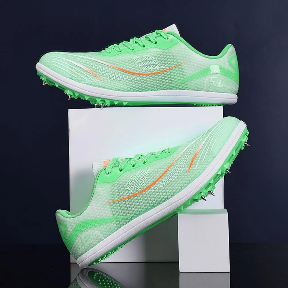 Succttssful Mens Breathable Track and Field Shoes for Jumping - Womens Lightweight Professional Track Race Shoes for Running