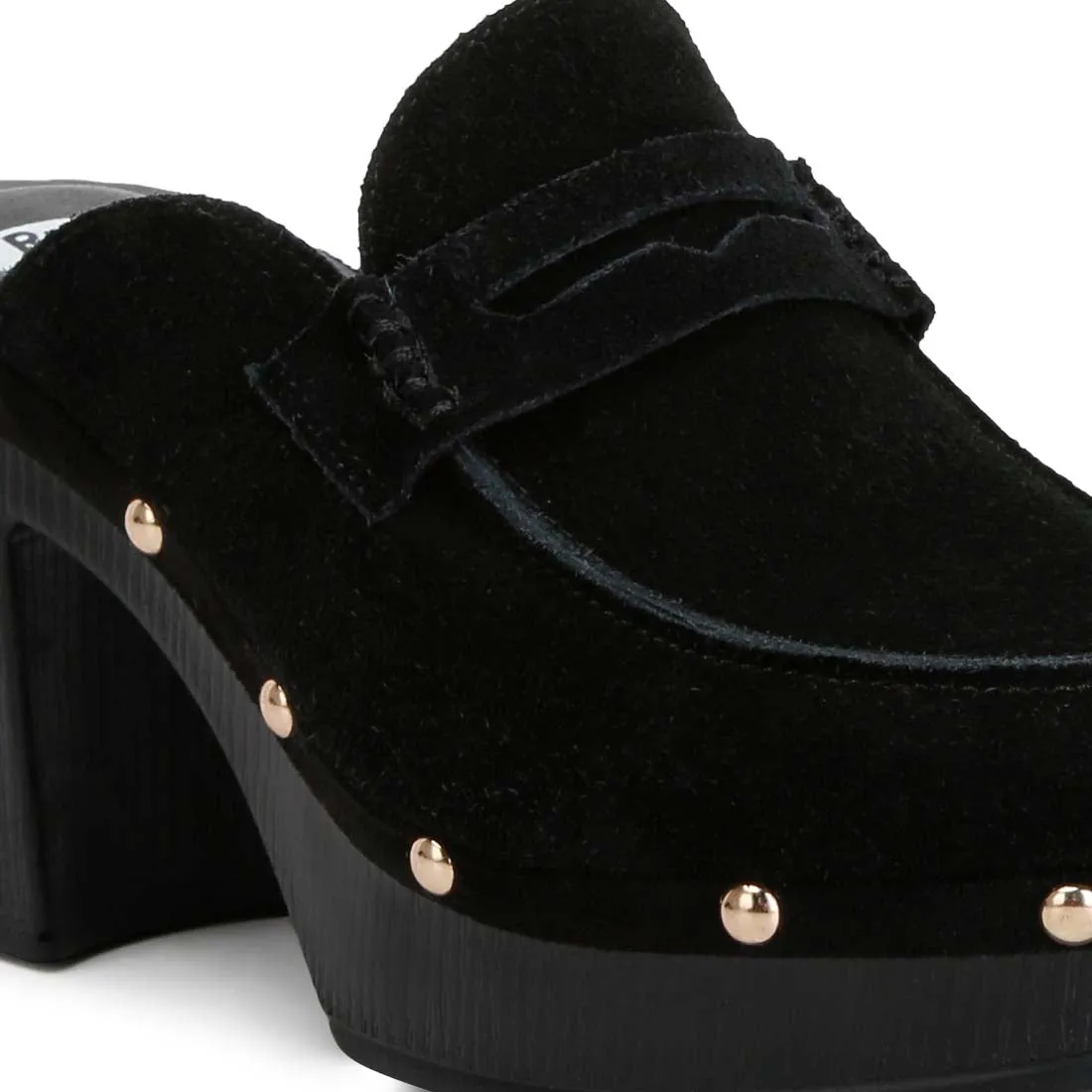 Suede Platform Clogs