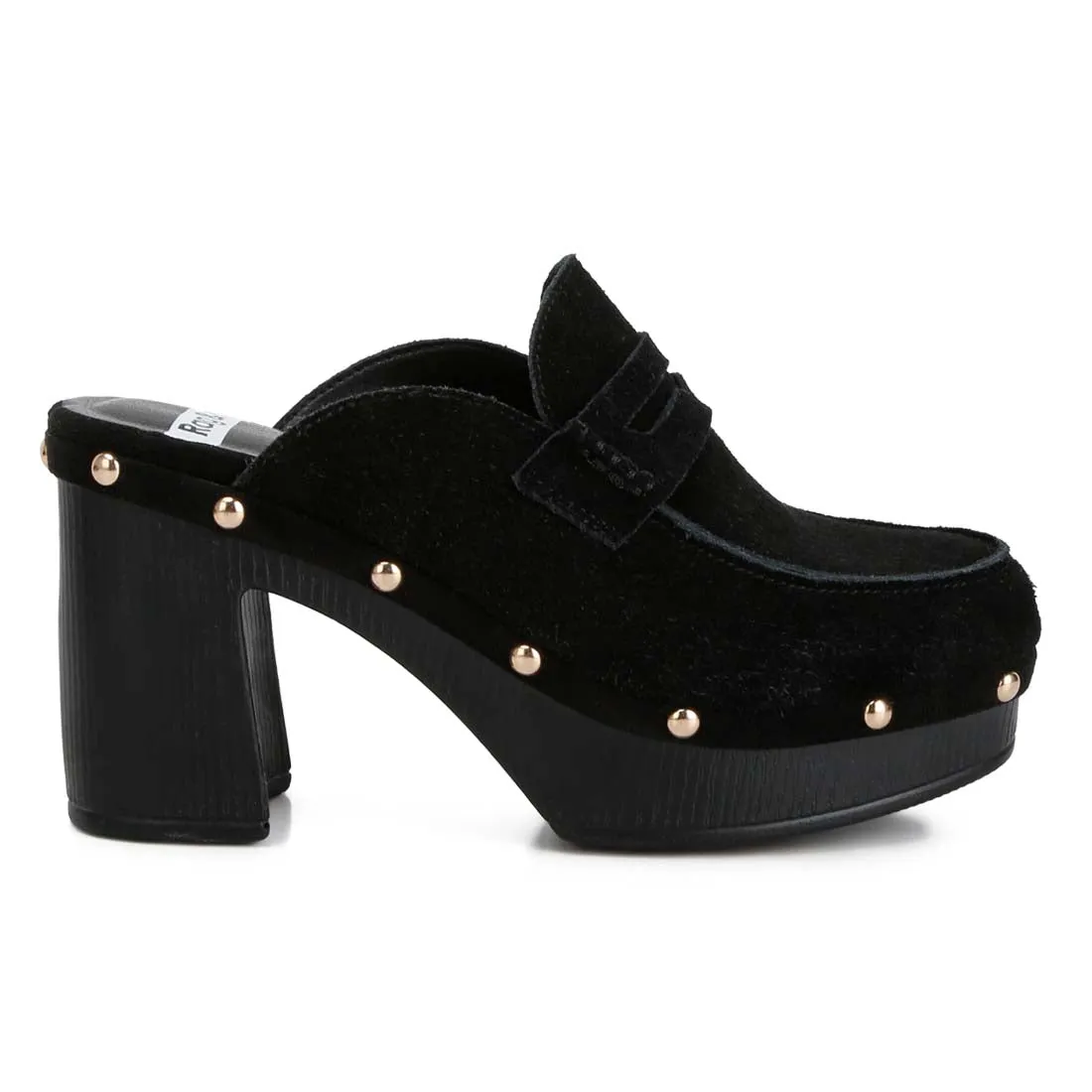 Suede Platform Clogs