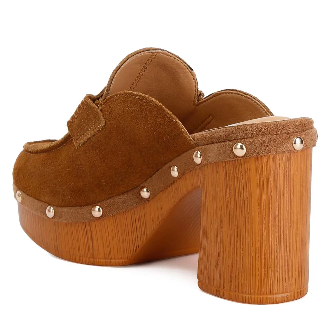 Suede Platform Clogs
