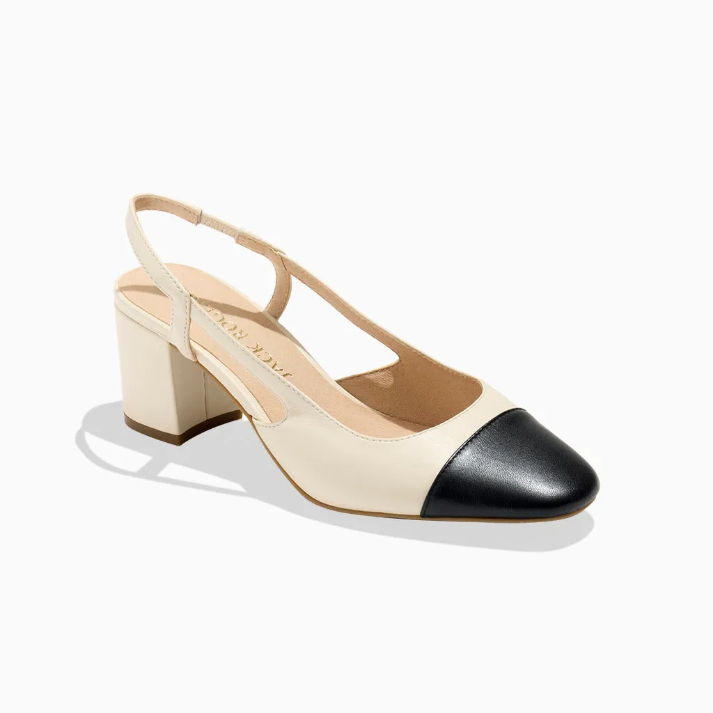 Summer Cap Toe Slingback Heel Trend Spark