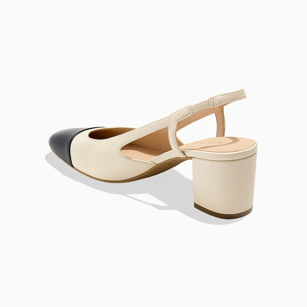 Summer Cap Toe Slingback Heel Bespoke Fit