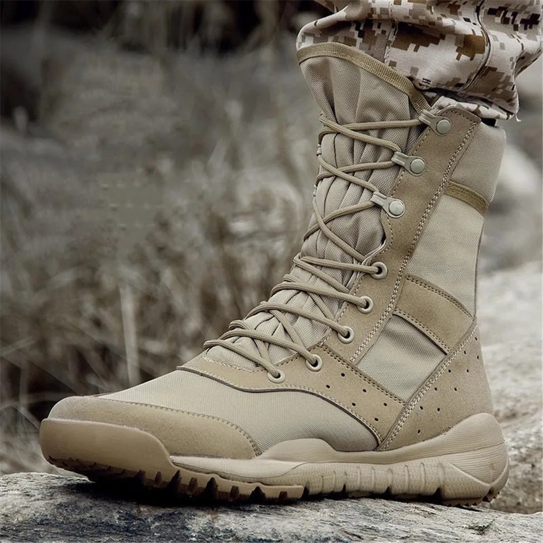 Summer Combat Training Boot Men Women Climbing Training Lightweight Tactical Boots Outdoor Hiking Breathable Mesh Shoes