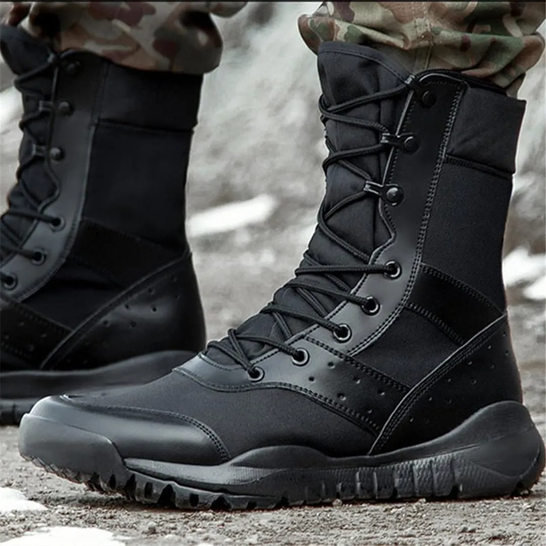 Summer Combat Training Boot Men Women Climbing Training Lightweight Tactical Boots Outdoor Hiking Breathable Mesh Shoes