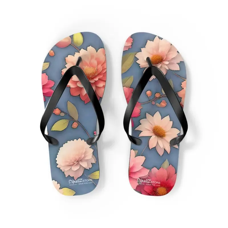 Summer Vibes Unisex Floral Flip Flops