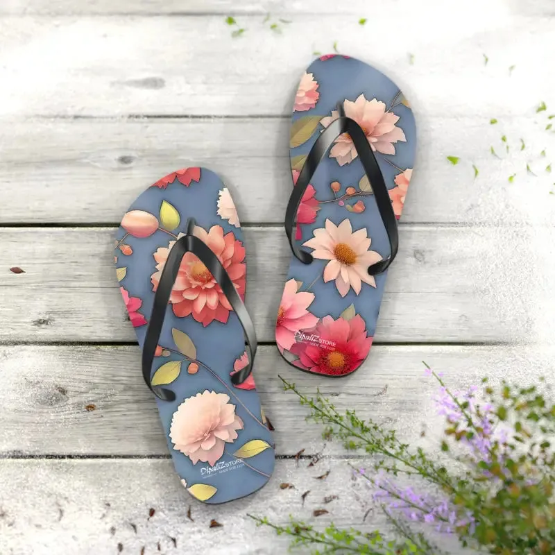 Summer Vibes Unisex Floral Flip Flops