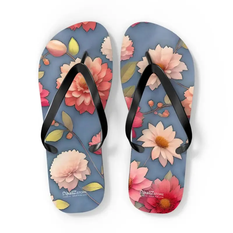 Summer Vibes Unisex Floral Flip Flops