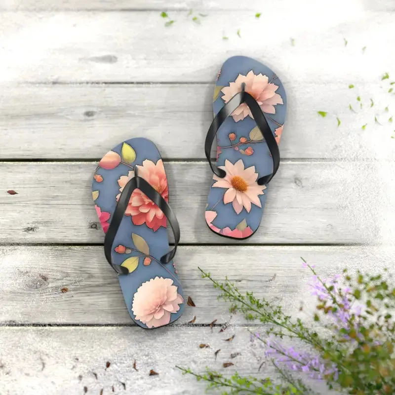 Summer Vibes Unisex Floral Flip Flops