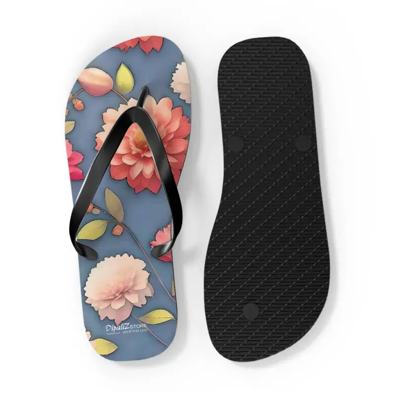 Summer Vibes Unisex Floral Flip Flops