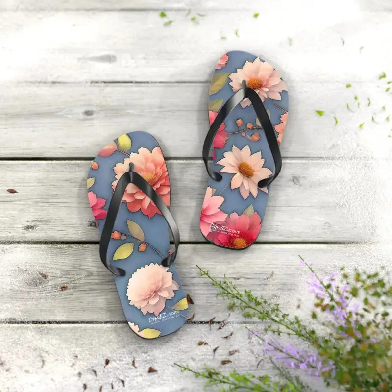 Summer Vibes Unisex Floral Flip Flops