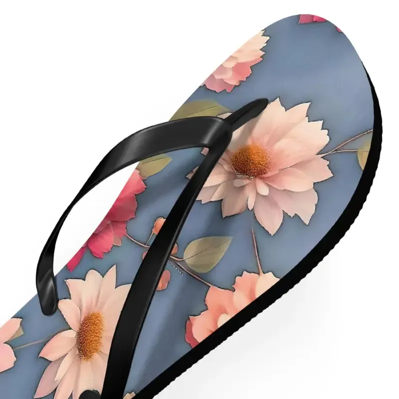 Summer Vibes Unisex Floral Flip Flops
