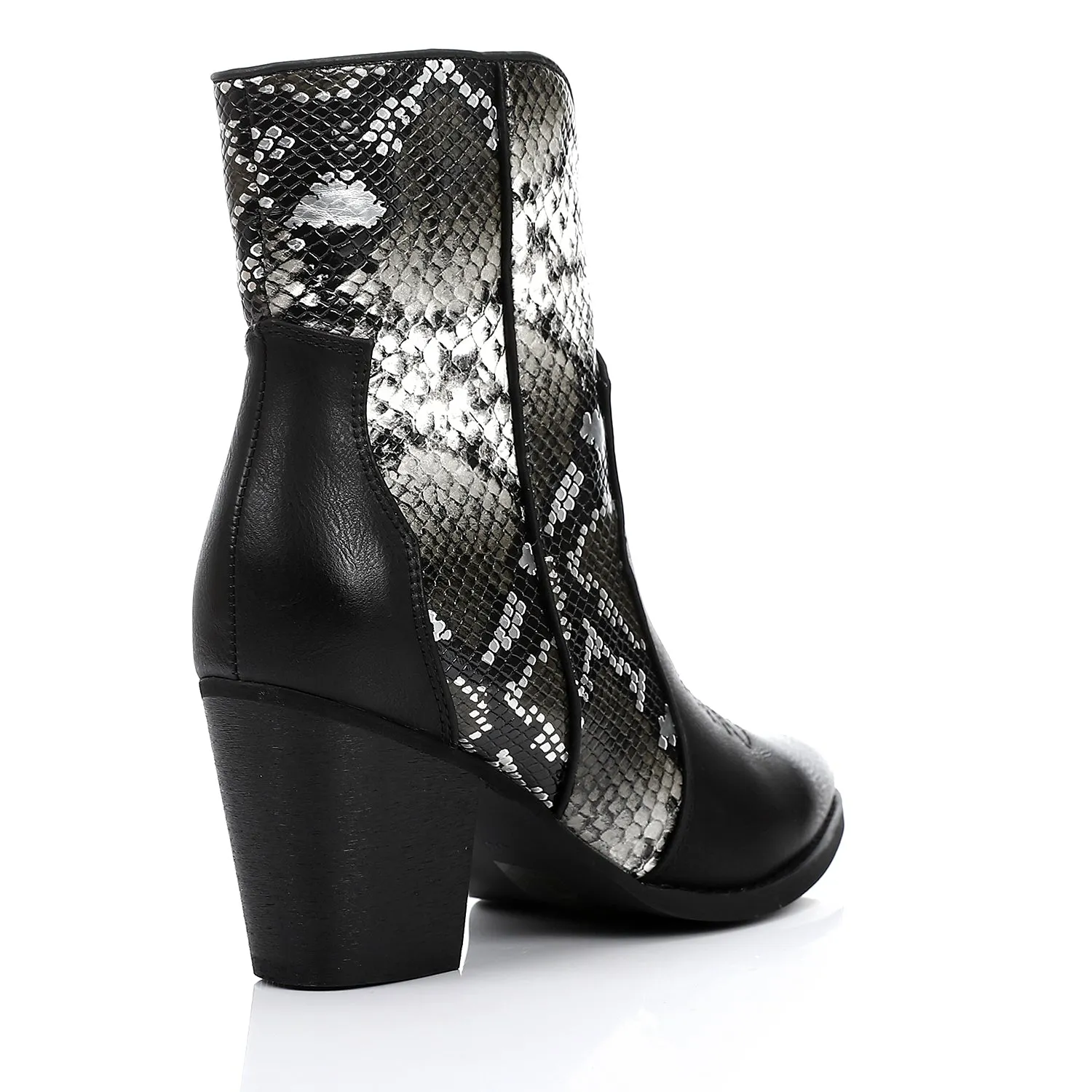 SUN-DVTF-005 Toecap Reptile Ankle Boot
