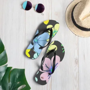 Sunny Pastel Flip Flops with Rubber Sole