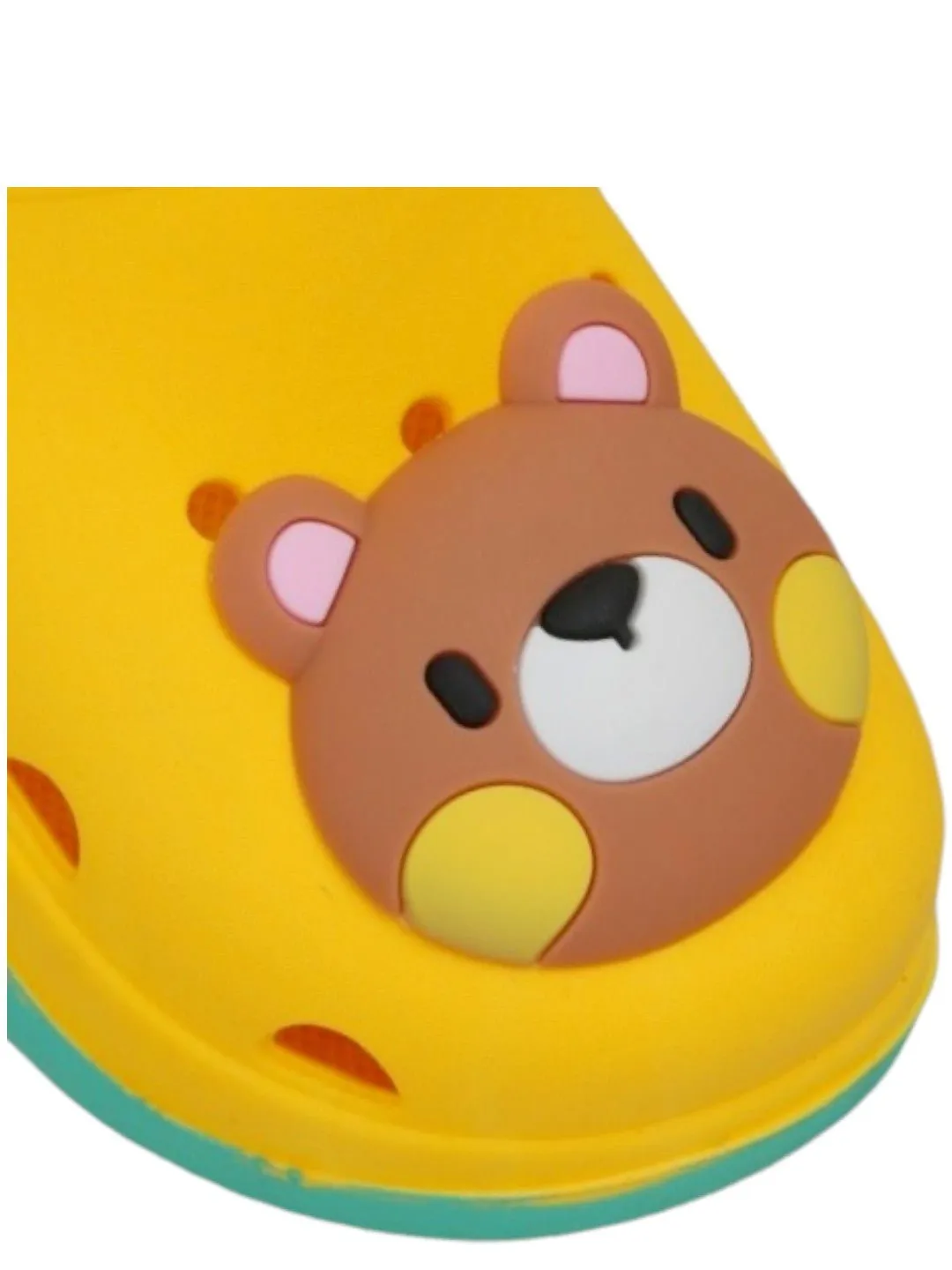 Sunshine Joy Bear Motif Clogs for Kids - Playful Comfort Meets Style