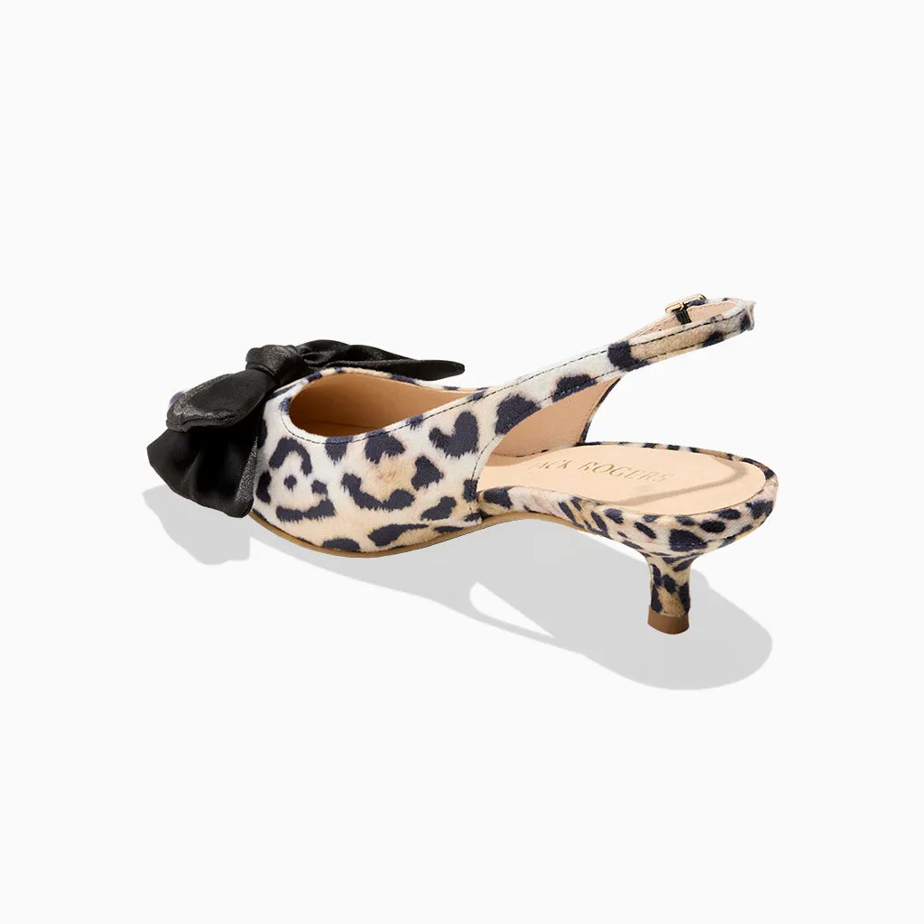 Debra Fabric Slingback Kitten Heel All-day Comfort