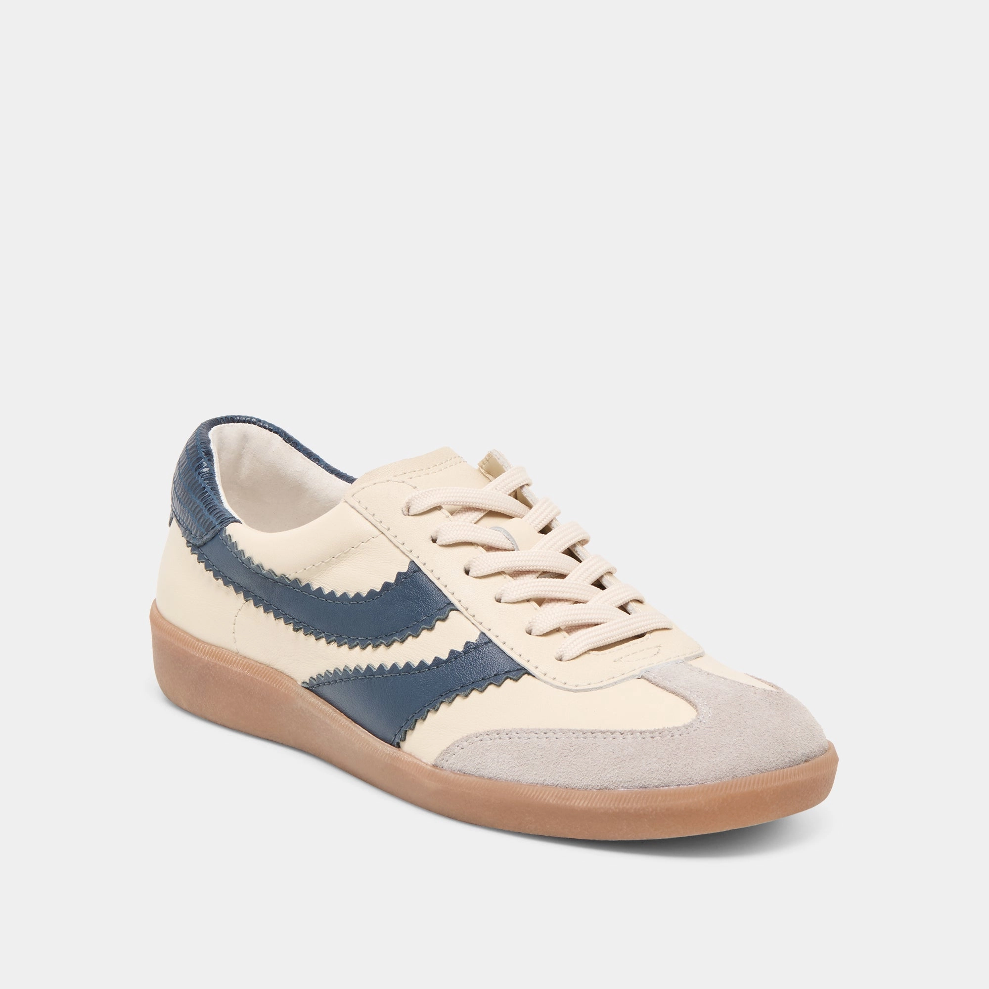 Ultra-soft piece MERIT SNEAKERS WHITE NAVY LEATHER