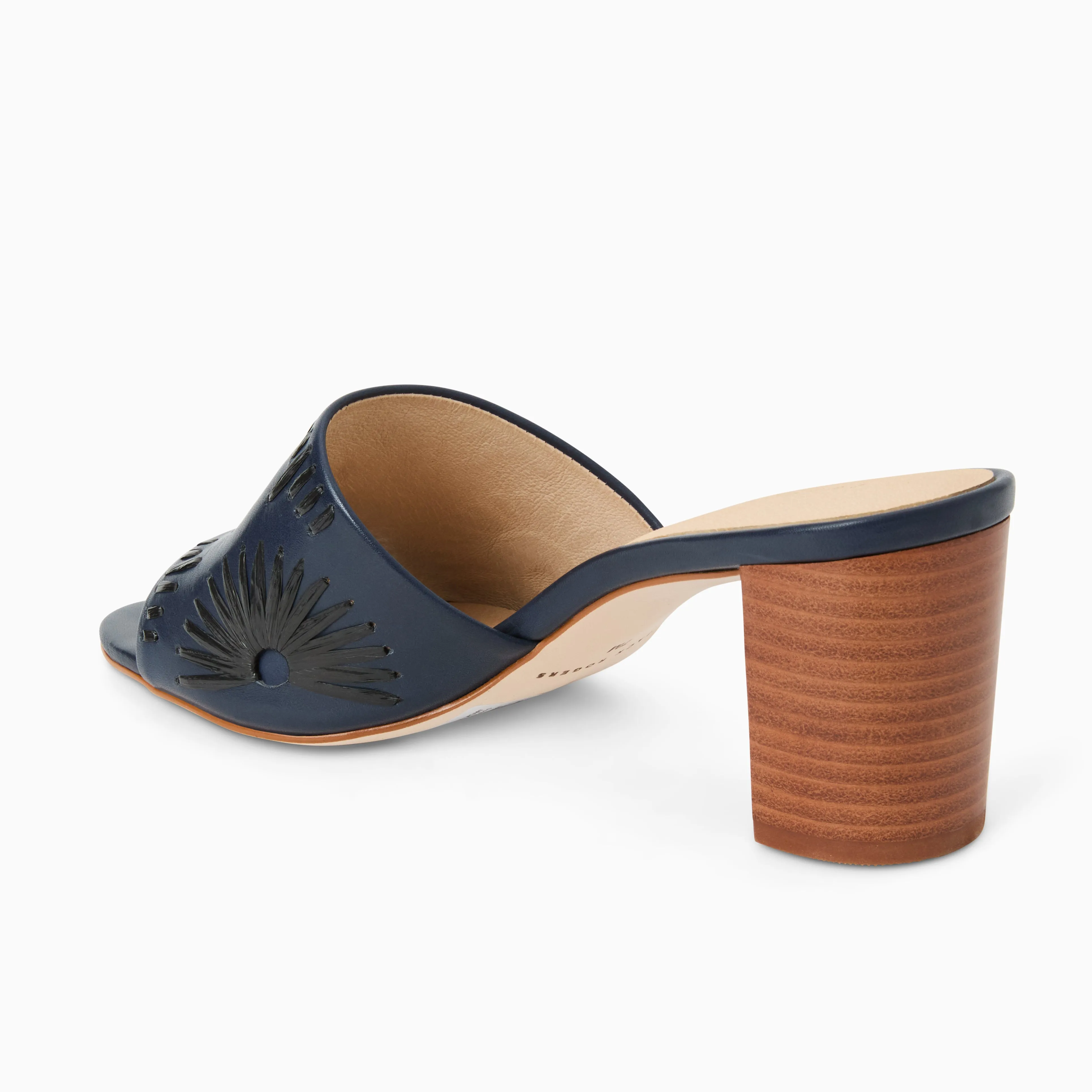 Heat Guard Glamorous Heels Susie Leather & Raffia Sandal Heel