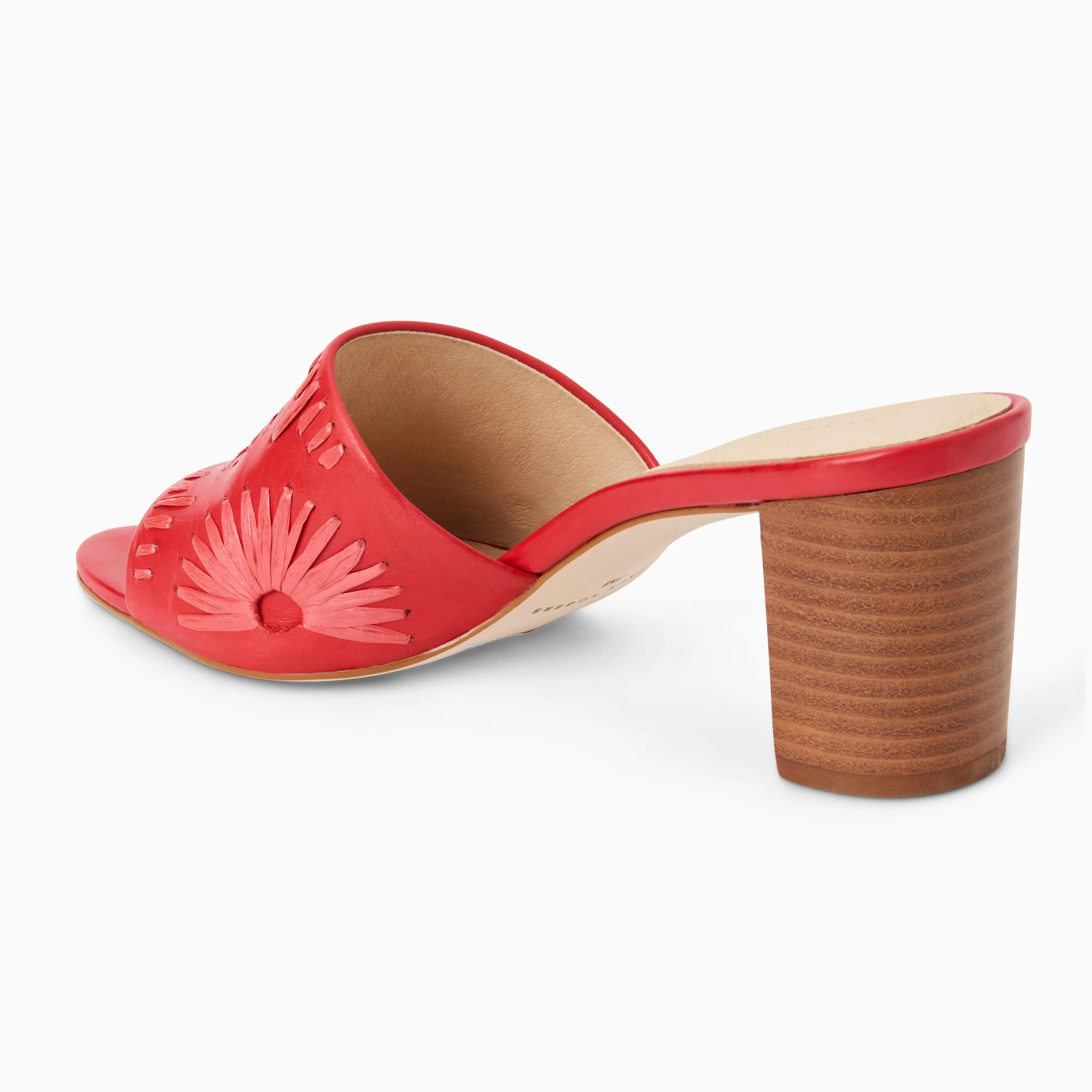 Comfortable Fashion Music Show Susie Leather & Raffia Sandal Heel