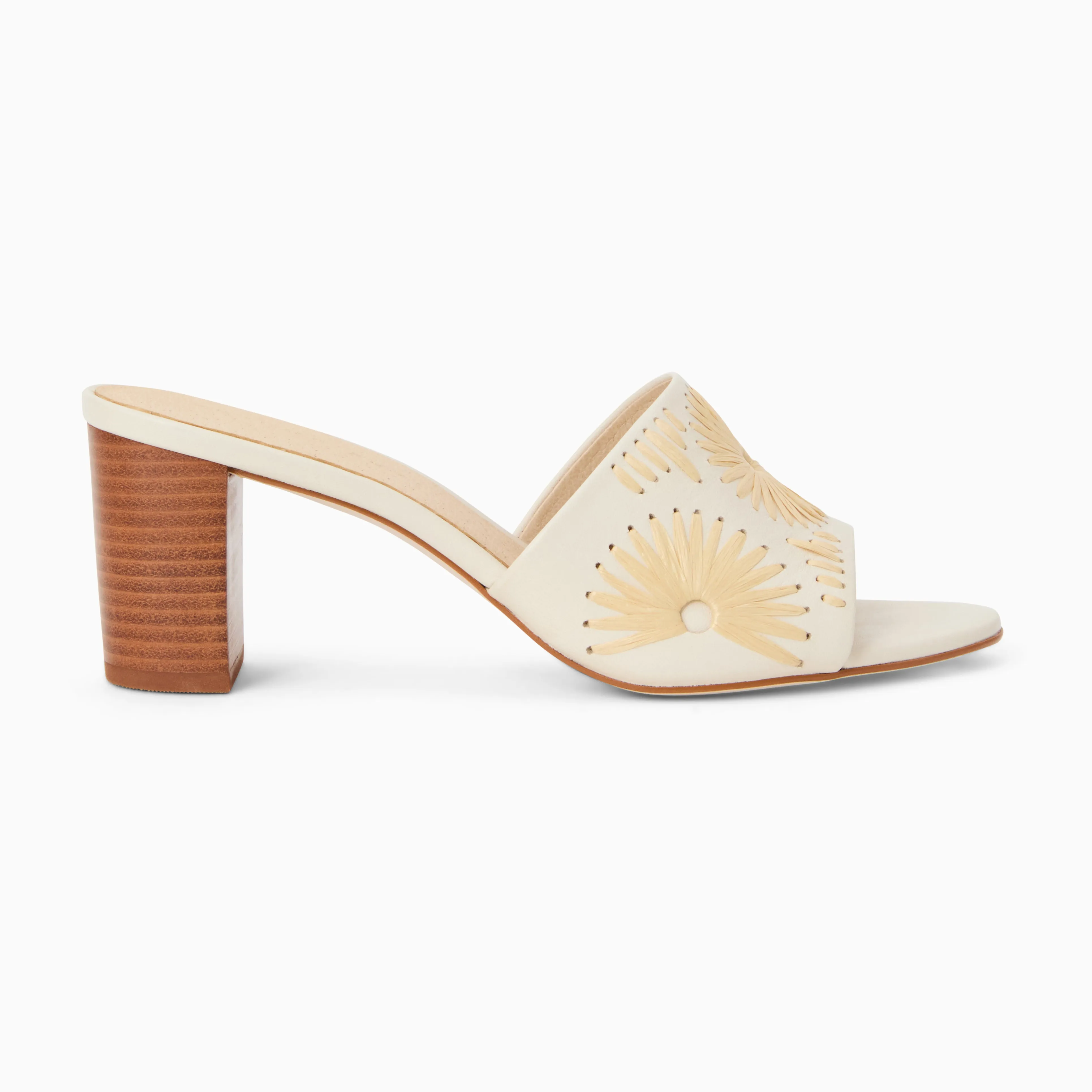 Susie Leather & Raffia Sandal Heel Evening Sandals