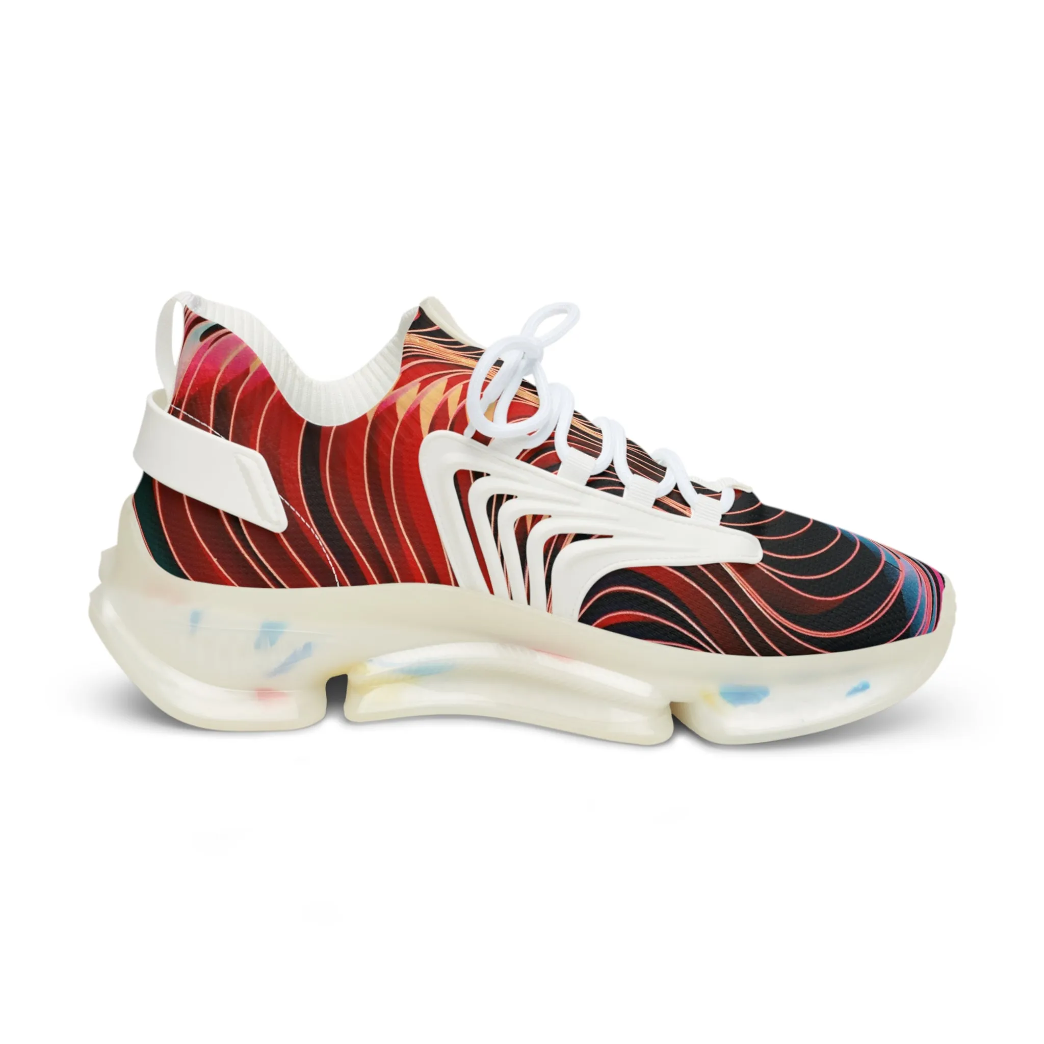 Swirls - Men's Mesh Sneakers