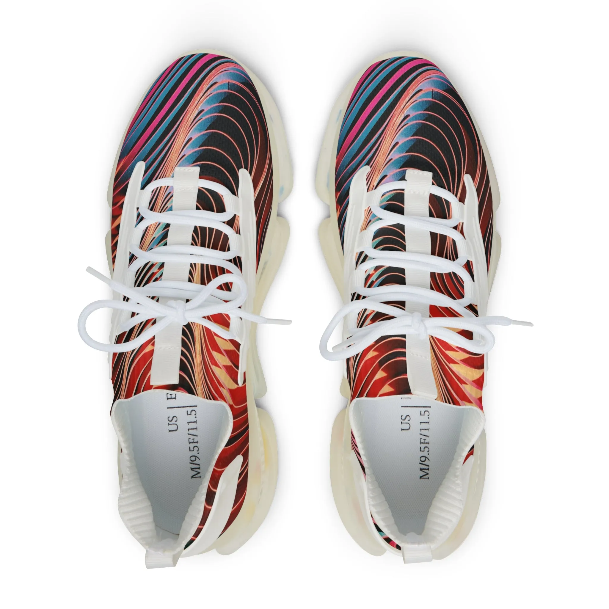 Swirls - Men's Mesh Sneakers