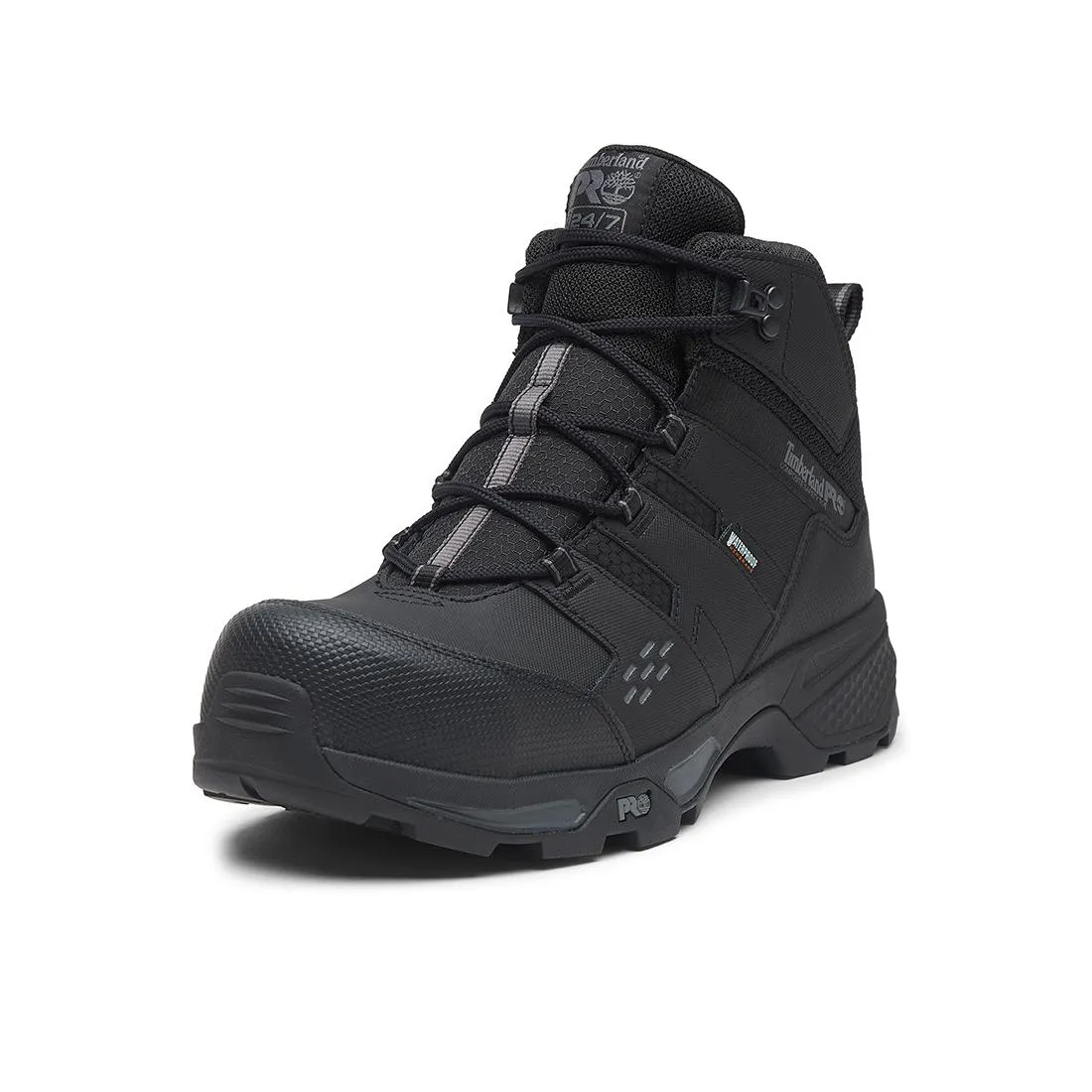 Switchback Lt Waterproof Composite-Toe Work Boot Gripmax Ice Black