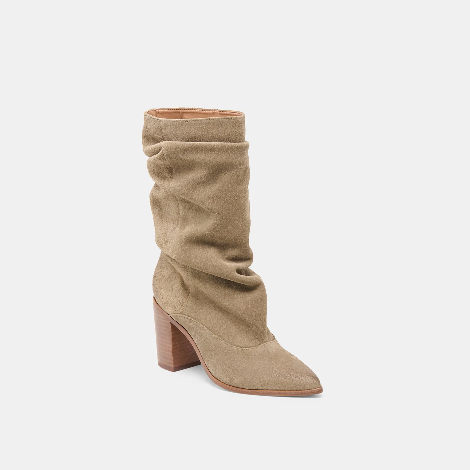 Comfort Wrap TALINA BOOTS OLIVE SUEDE
