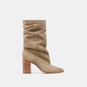 Multi-Season Wear TALINA BOOTS OLIVE SUEDE