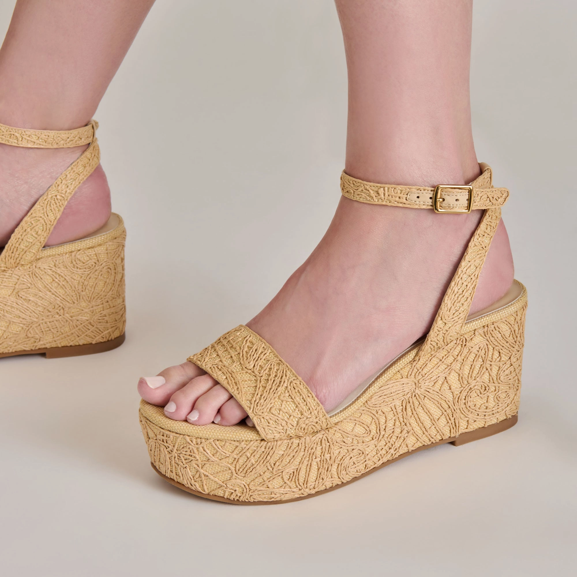Bold flair TALISA WEDGES NATURAL MACRAME