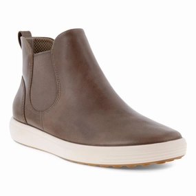 Ecco Soft 7 Chelsea Boot Taupe Women's Aerobic city shoes