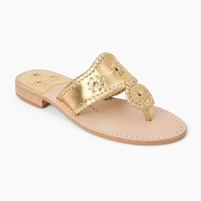 Sun Play Jacks Wide Width Leather Flat Sandal