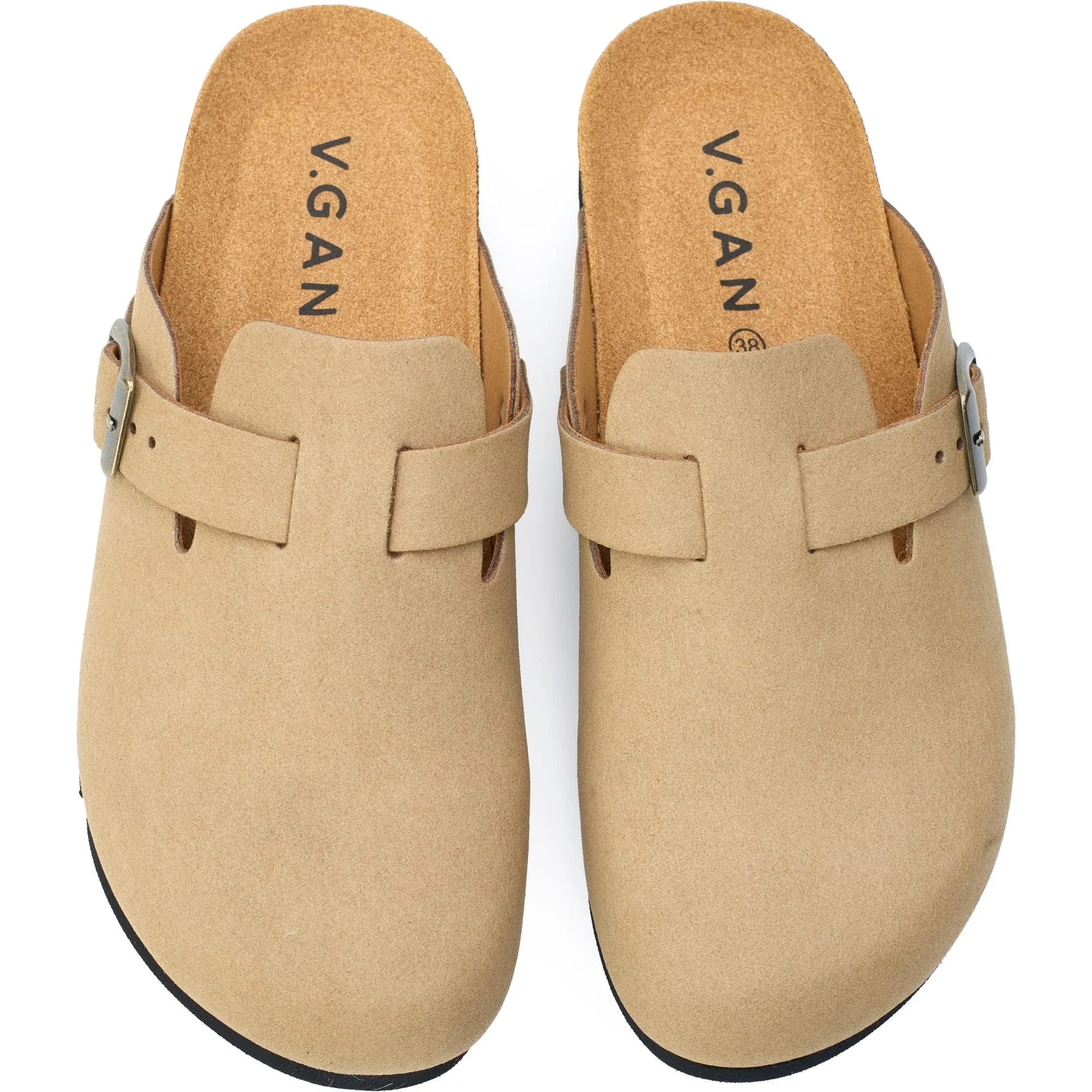 Taro Comfort Women's Vegan Footbed Sandals | Beige