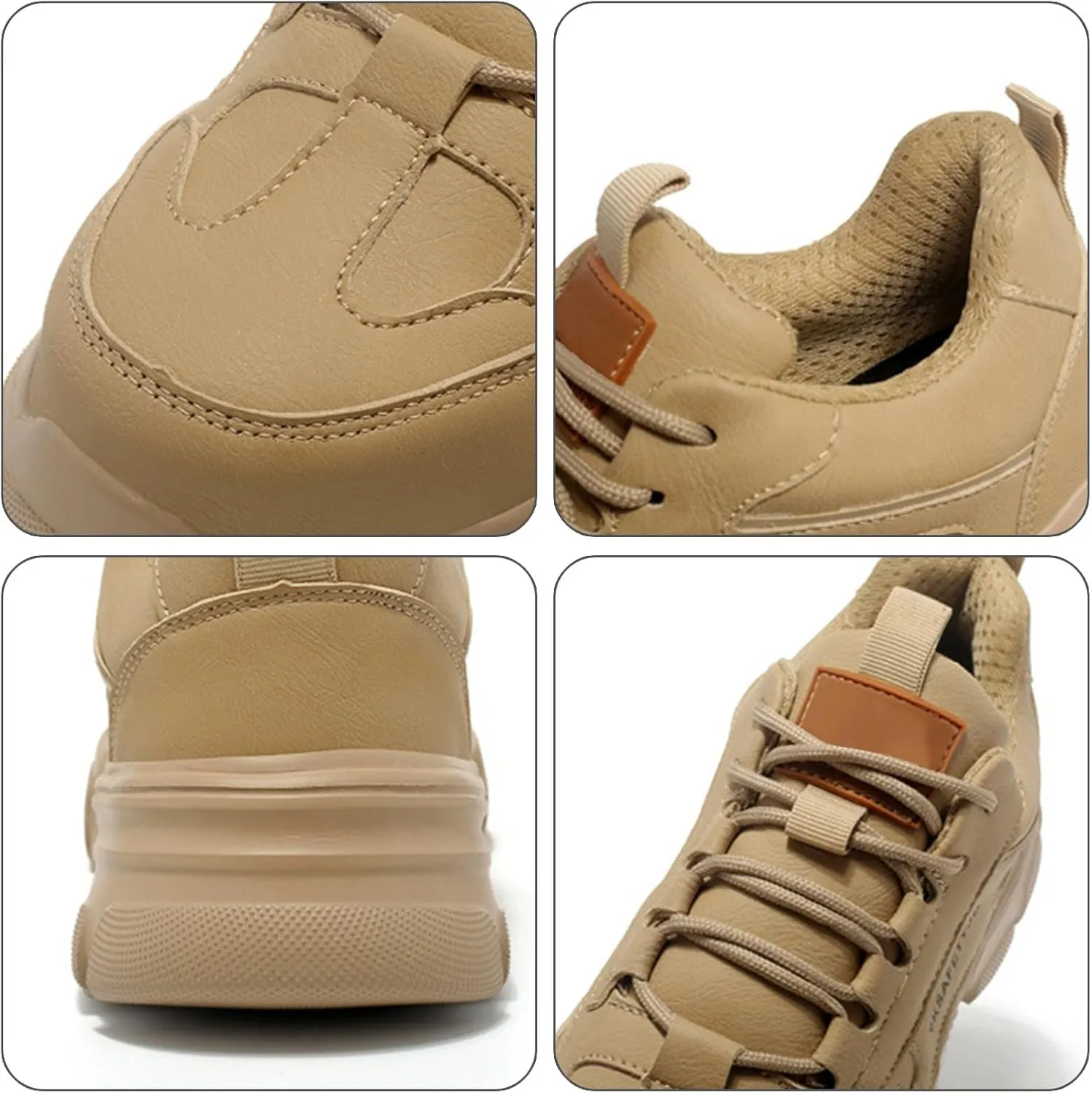 Tennis Shoes Womens Non Slip Lace Up Padded Sneakers Hiking Shoes Men Waterproof Lightweight Casual Shoes