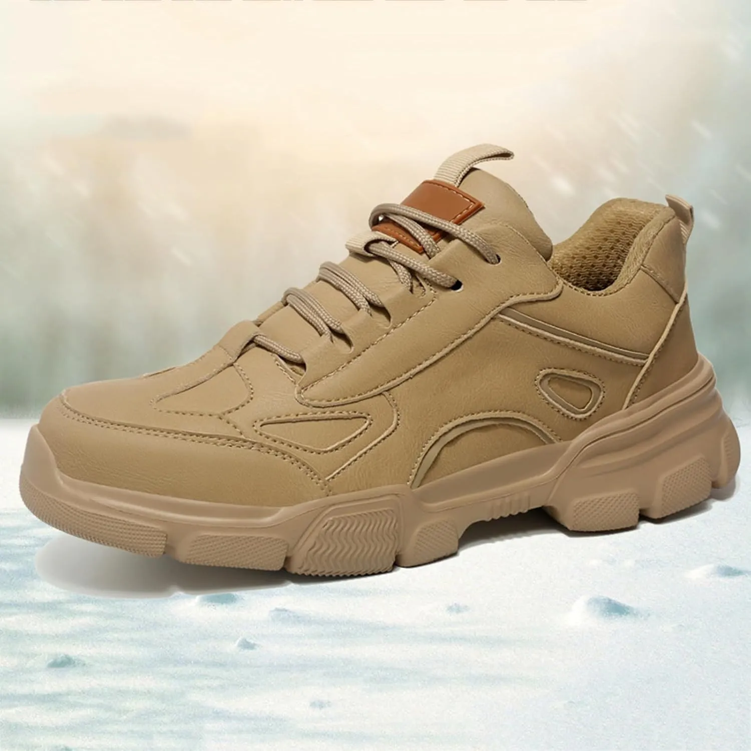 Tennis Shoes Womens Non Slip Lace Up Padded Sneakers Hiking Shoes Men Waterproof Lightweight Casual Shoes