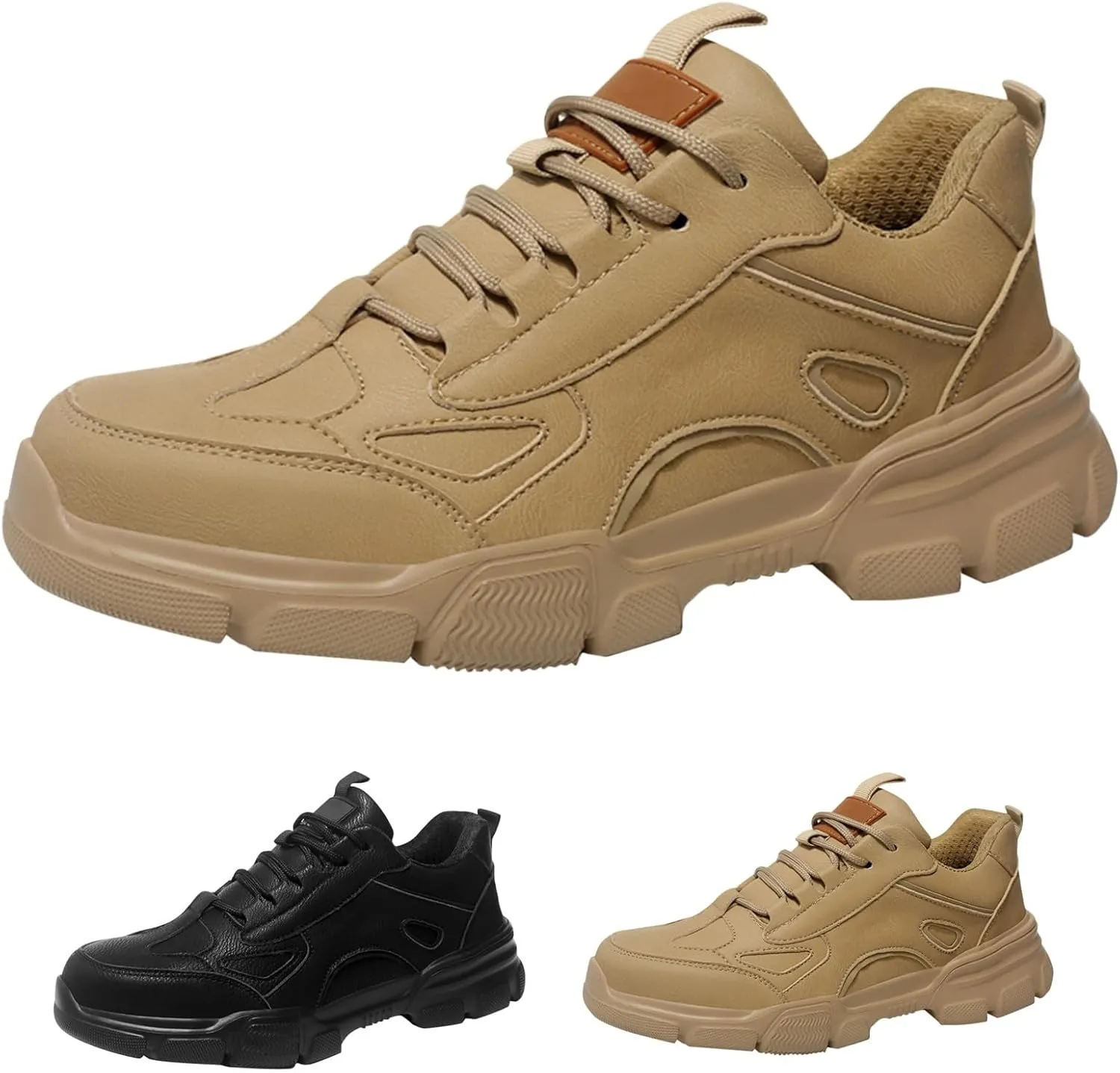 Tennis Shoes Womens Non Slip Lace Up Padded Sneakers Hiking Shoes Men Waterproof Lightweight Casual Shoes