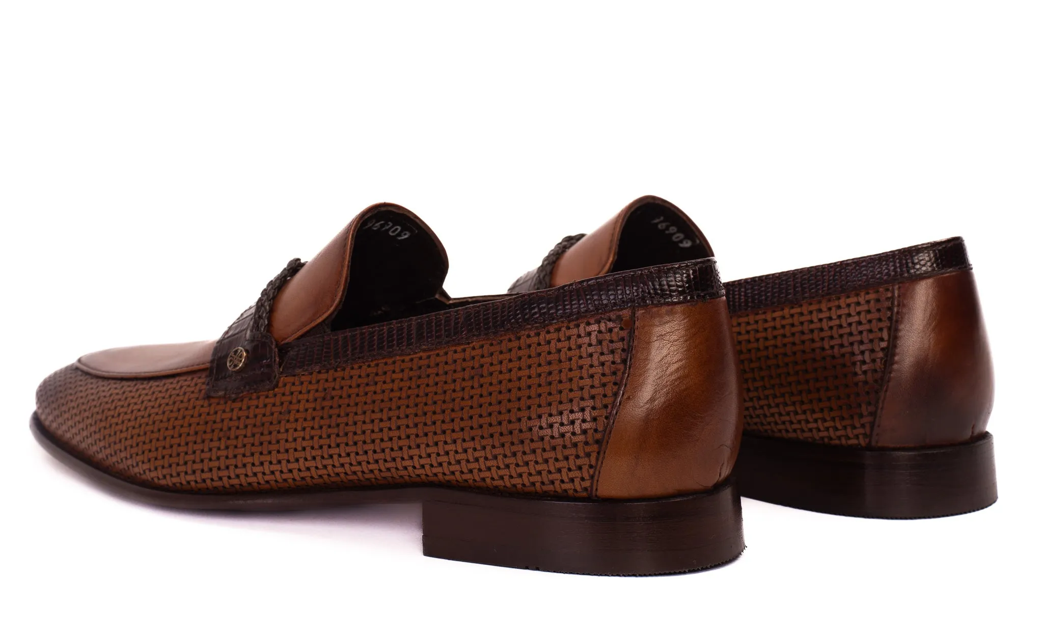 The Acerra Tan Leather Loafer Men Shoe Final Sale! Minimal Details
