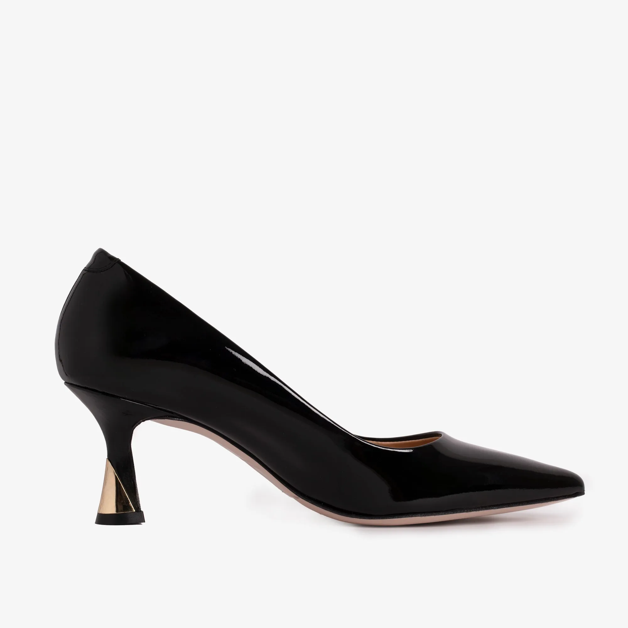 Leg Line Inner Power The Brunello Black Patent Leather Pump Women Shoe