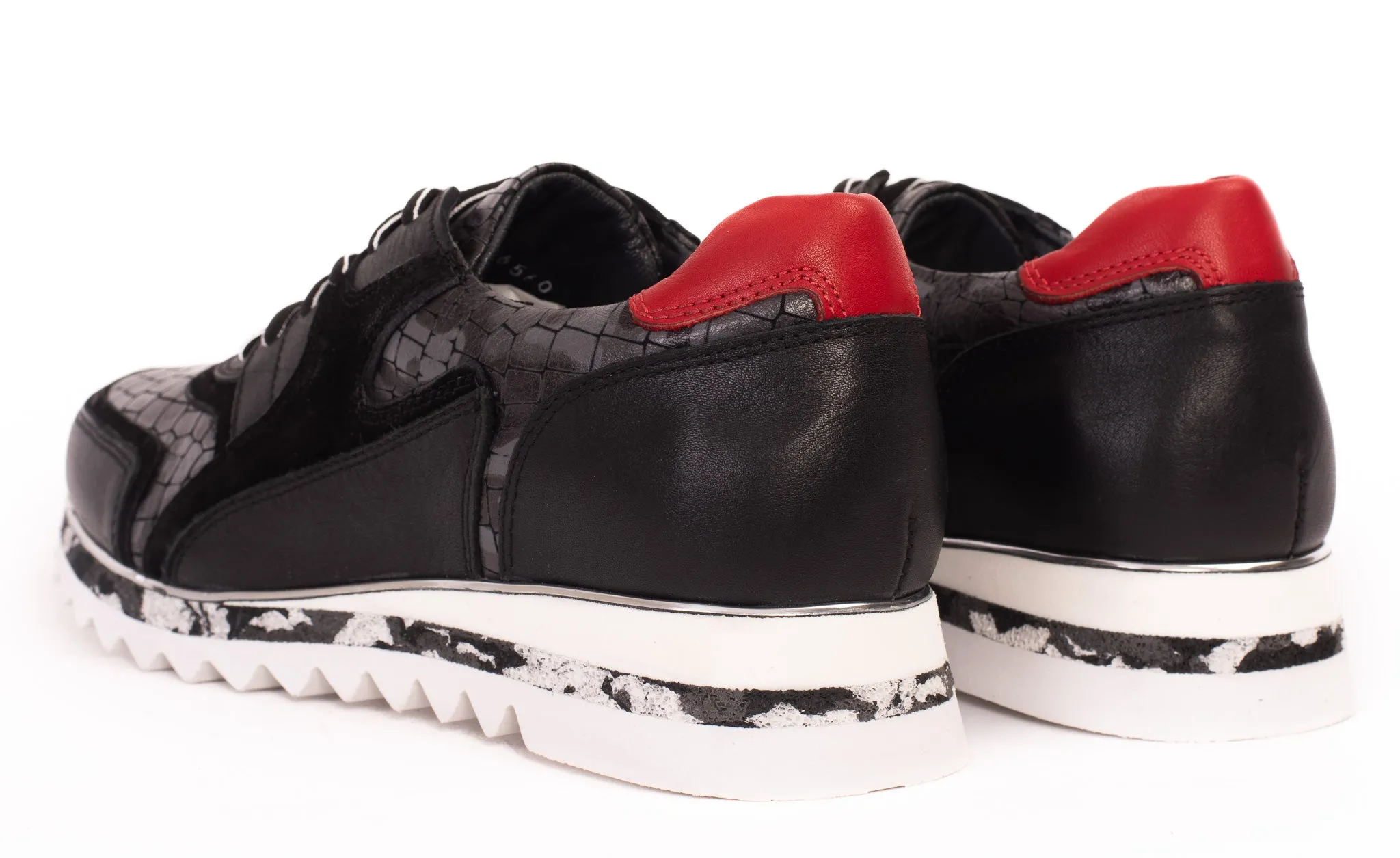The Cakarta Black Leather Men Sneaker Final Sale! Sweat Wicking