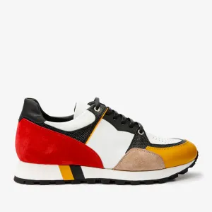 The Covelo White Leather Men Sneaker Final Sale! Padded interior