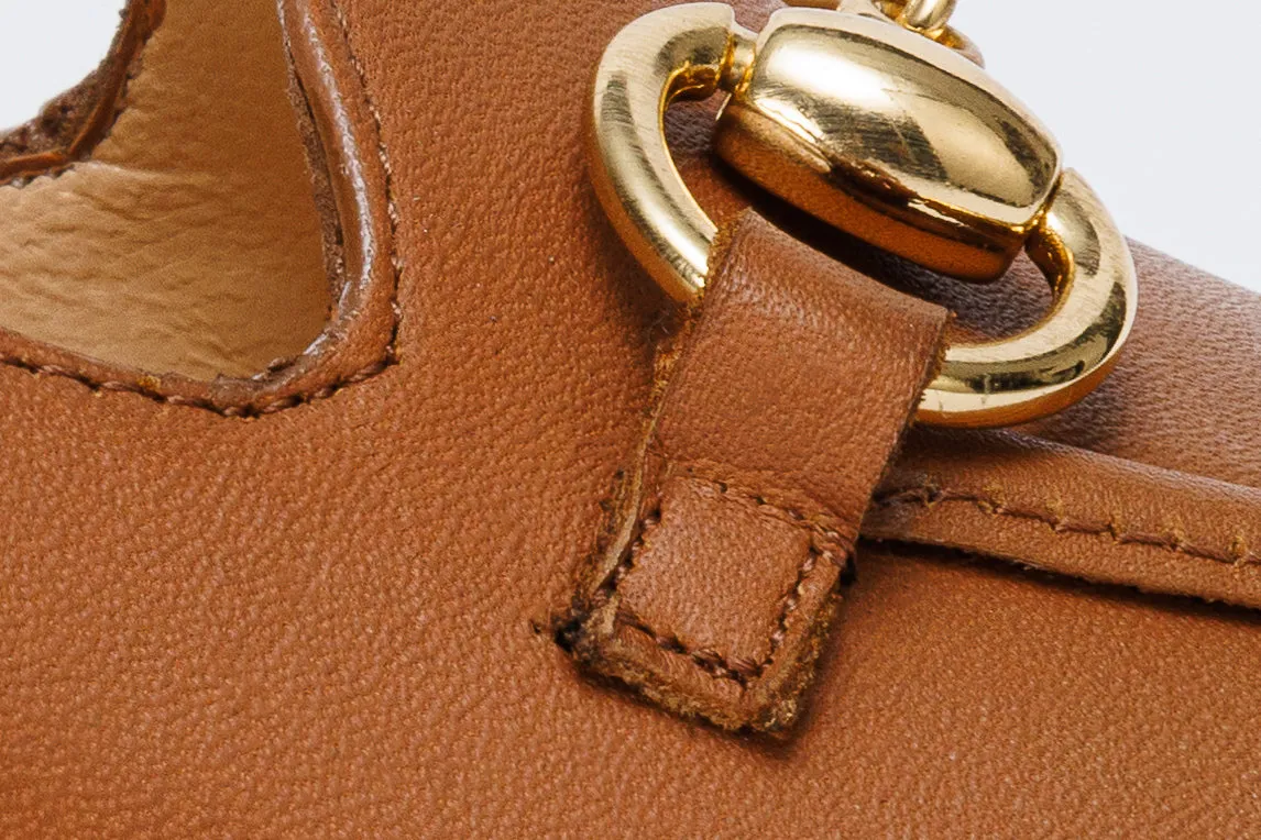 The Delhi Brown Leather Block Heel Pump Women Shoe Versatile Fit Posture Boost