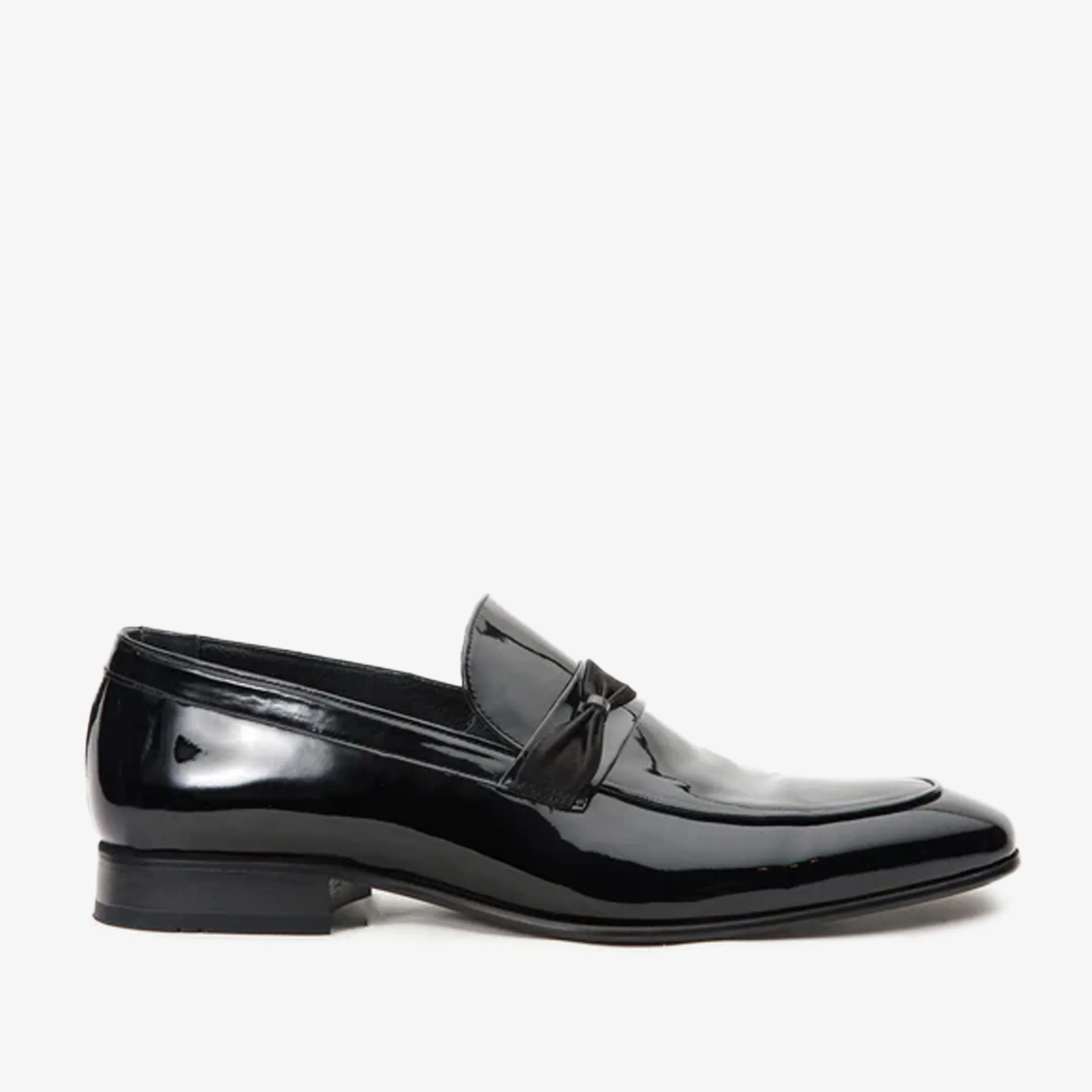 The Dodoma Black Patent  Leather Loafer Men Shoe Fast Entry Wedding Mode