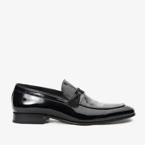 The Dodoma Black Patent  Leather Loafer Men Shoe Fast Entry Wedding Mode