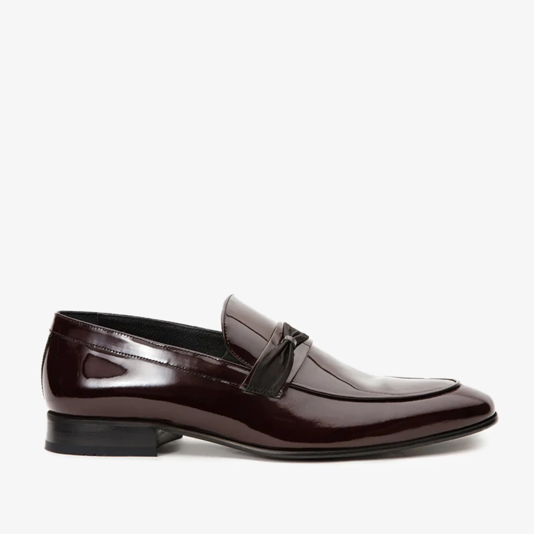 The Dodoma Burgundy Patent Leather Loafer Men Shoe Icon Shade Seasonal Transition