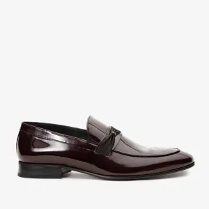 The Dodoma Burgundy Patent Leather Loafer Men Shoe Icon Shade Seasonal Transition