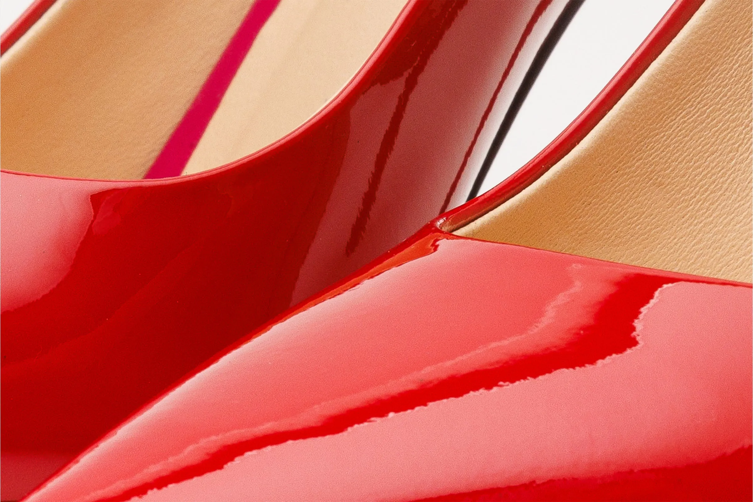 Cutout Style The Ege Red Leather Pump Fuchsia Sole Women Shoe