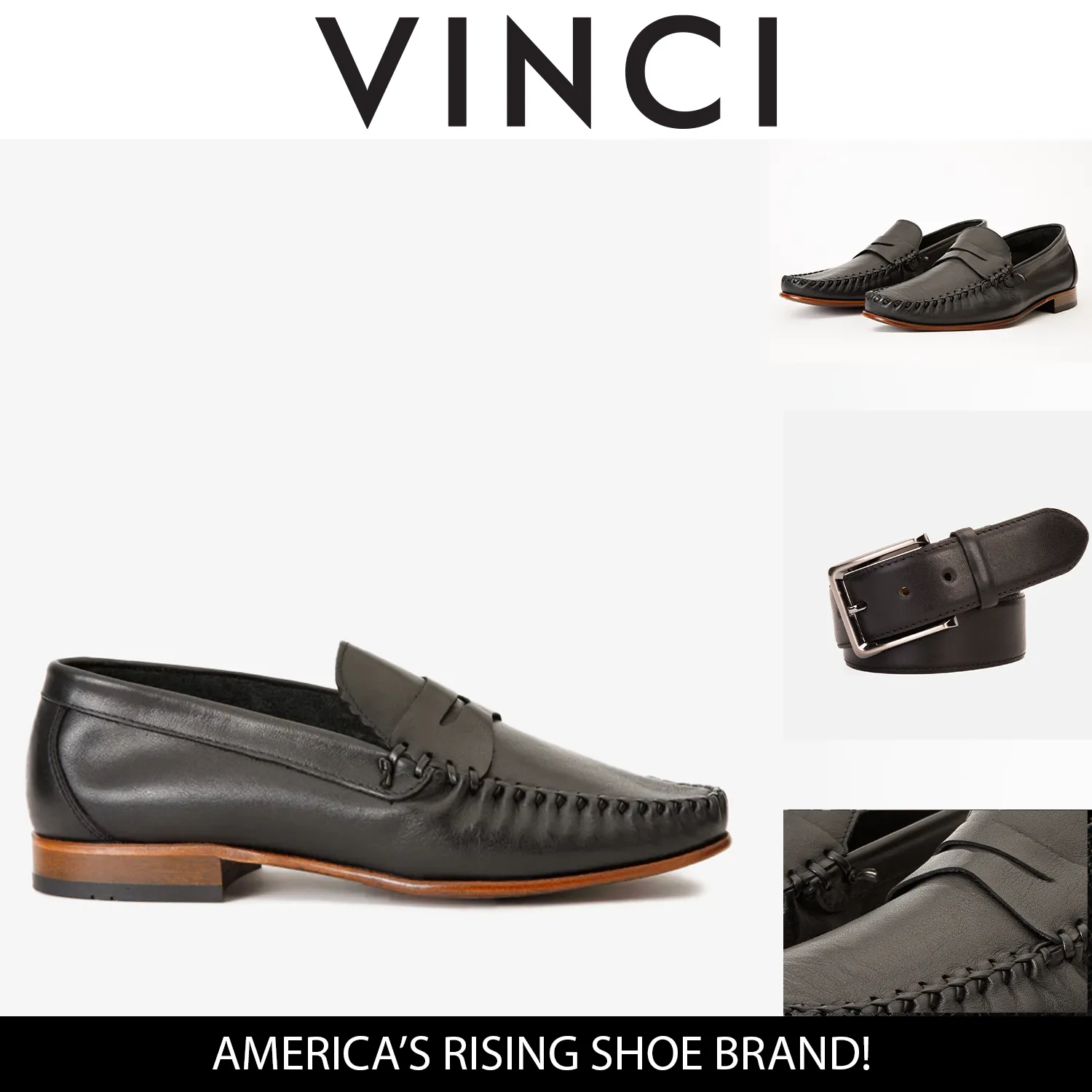 The Eregli Black Leather Penny Loafer Men Shoe Fit Perfect